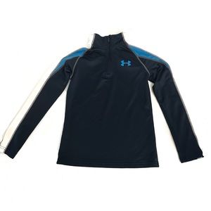 Under Armour Sweater M Blue YMD Fitted Cold Gear
